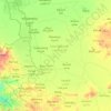 Topografische kaart Chari, hoogte, reliëf