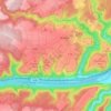 Topografische kaart 56829, hoogte, reliëf