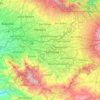 Topografische kaart Ciudad de San José, hoogte, reliëf