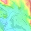 Topografische kaart Corcovado, hoogte, reliëf