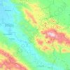 Topografische kaart Commune Petite Rivière de l'Artibonite, hoogte, reliëf