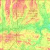 Topografische kaart Crawford County, hoogte, reliëf