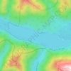 Topografische kaart Lago Villarino, hoogte, reliëf