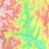 Topografische kaart Chinchipe, hoogte, reliëf
