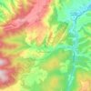 Topografische kaart Nieva de Cameros, hoogte, reliëf