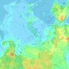 Topografische kaart Mellenthin, hoogte, reliëf