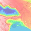 Topografische kaart San Antonio Oeste, hoogte, reliëf