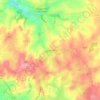 Topografische kaart La Dorée, hoogte, reliëf