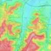 Topografische kaart Kayl, hoogte, reliëf