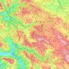 Topografische kaart Парк природе Златибор, hoogte, reliëf