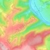 Topografische kaart Kastel-Staadt, hoogte, reliëf