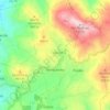 Topografische kaart Rendufinho, hoogte, reliëf