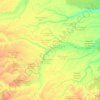 Topografische kaart Pauini, hoogte, reliëf