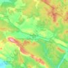 Topografische kaart Hontoria del Pinar, hoogte, reliëf
