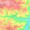 Topografische kaart Thiembronne, hoogte, reliëf