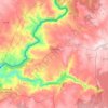 Topografische kaart Fermoselle, hoogte, reliëf