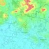 Topografische kaart Mazé-Milon, hoogte, reliëf
