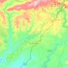 Topografische kaart La Carolina, hoogte, reliëf