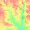 Topografische kaart Angüés, hoogte, reliëf