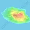 Topografische kaart جزیره کیش, hoogte, reliëf