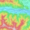 Topografische kaart St. Georgen ob Judenburg, hoogte, reliëf