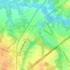 Topografische kaart Swedesboro, hoogte, reliëf
