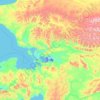 Topografische kaart Northwest Arctic, hoogte, reliëf