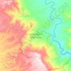 Topografische kaart Cedar Bench Wilderness, hoogte, reliëf