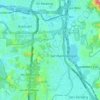 Topografische kaart Sungai Kuyoh, hoogte, reliëf
