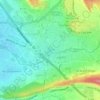 Topografische kaart Lac de La Tuilière, hoogte, reliëf