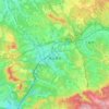 Topografische kaart Tajimi, hoogte, reliëf