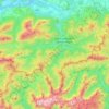 Topografische kaart Eisenkappel-Vellach, hoogte, reliëf