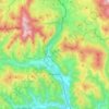Topografische kaart Friesach, hoogte, reliëf