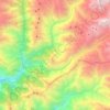 Topografische kaart Tapethok, hoogte, reliëf