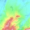 Topografische kaart Clavijo, hoogte, reliëf
