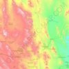 Topografische kaart Chihuahua, hoogte, reliëf