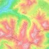 Topografische kaart Bramans, hoogte, reliëf