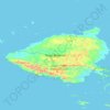 Topografische kaart Pulau Batanme, hoogte, reliëf