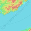Topografische kaart Листвянское городское поселение, hoogte, reliëf