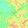 Topografische kaart Itaúna, hoogte, reliëf
