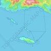 Topografische kaart Réserve naturelle de l'archipel de Riou, hoogte, reliëf