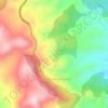 Topografische kaart Valle de Matamoros, hoogte, reliëf
