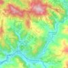 Topografische kaart Pontassieve, hoogte, reliëf