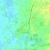 Topografische kaart Brandesburton, hoogte, reliëf