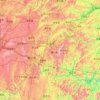 Topografische kaart Qiandongnan, hoogte, reliëf