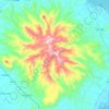 Topografische kaart Zona Reservada Reserva Paisajística Cerro Khapia, hoogte, reliëf