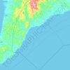 Topografische kaart San Joaquin, hoogte, reliëf