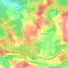 Topografische kaart Udías, hoogte, reliëf