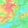 Topografische kaart Yvré-l'Évêque, hoogte, reliëf