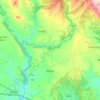 Topografische kaart Abiego, hoogte, reliëf